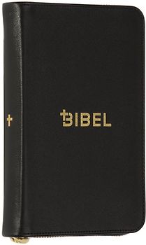 Die Bibel – Schlachter 2000 – Miniaturausgabe (Kalbsleder, flexibler Einband, schwarz, Goldschnitt, Reißverschluss)