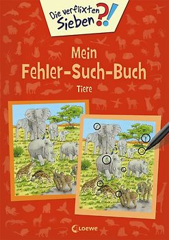 Die verflixten Sieben - Mein Fehler-Such-Buch - Tiere