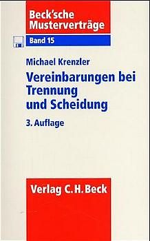 Vereinbarungen bei Trennung und Scheidung