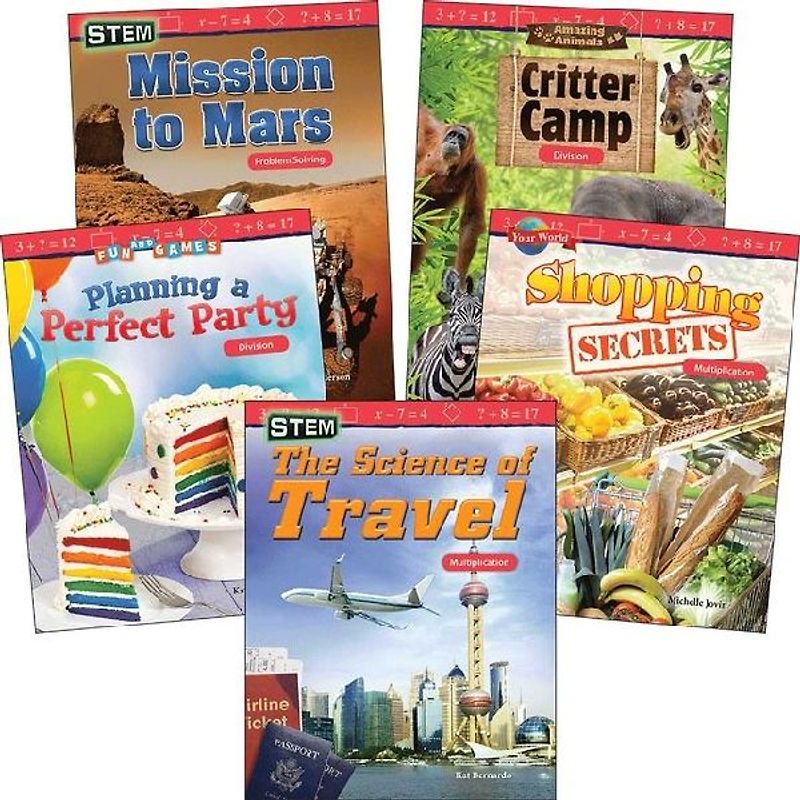 Multiplication & Division: Grades 3-5 (5-Book Set)