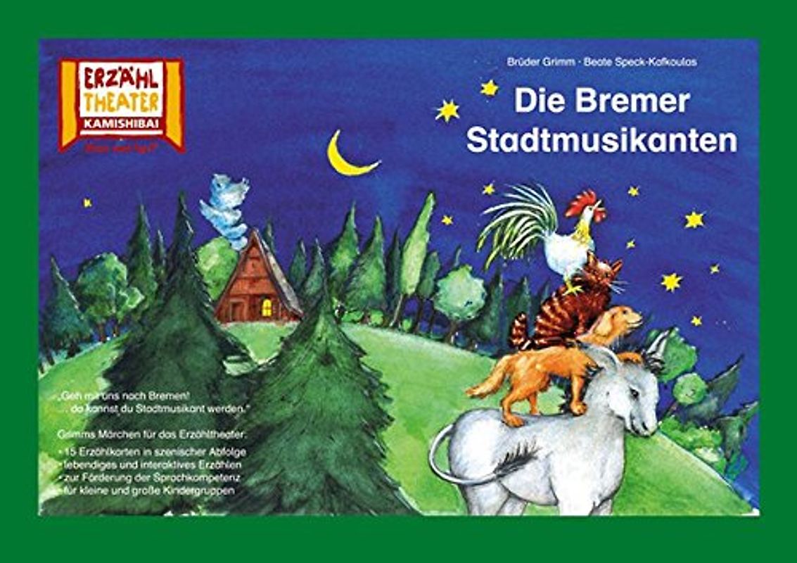 Die Bremer Stadtmusikanten / Kamishibai Bildkarten: 15 Bildkarten für das Erzähltheater