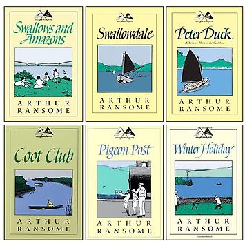 Swallows and Amazons Series (1-6) Collection 6 Books Set By Arthur Ransome (Swallows And Amazons, Swallowdale, Peter Duck, Winter Holiday, Coot Club, Pigeon Post)