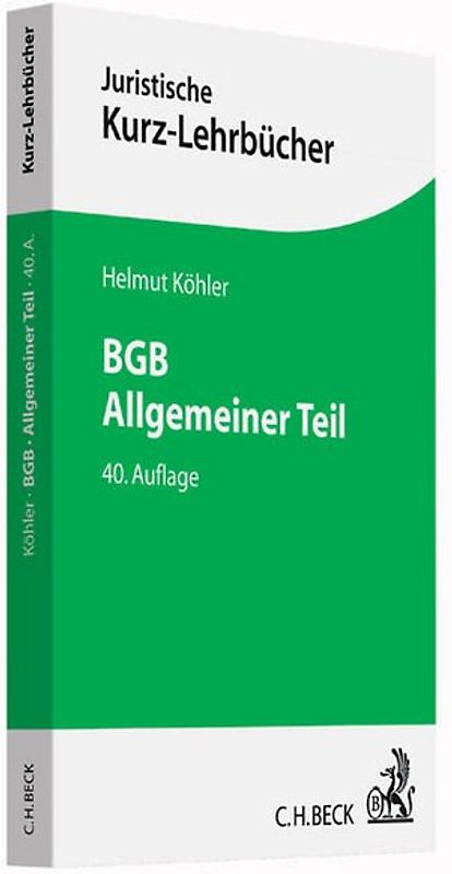 BGB Allgemeiner Teil