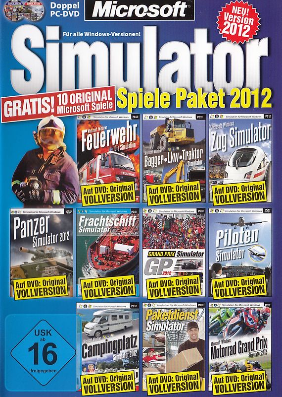 Microsoft Simulator Spiele Paket 2012 PC Spiele