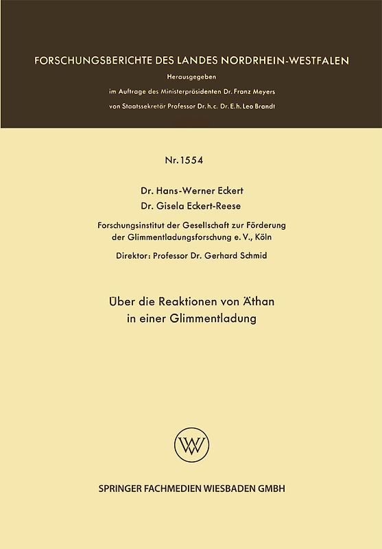 Über die Reaktionen von Äthan in einer Glimmentladung