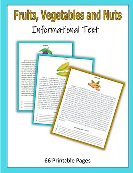 Fruits, Vegetables and Nuts - Informational Text