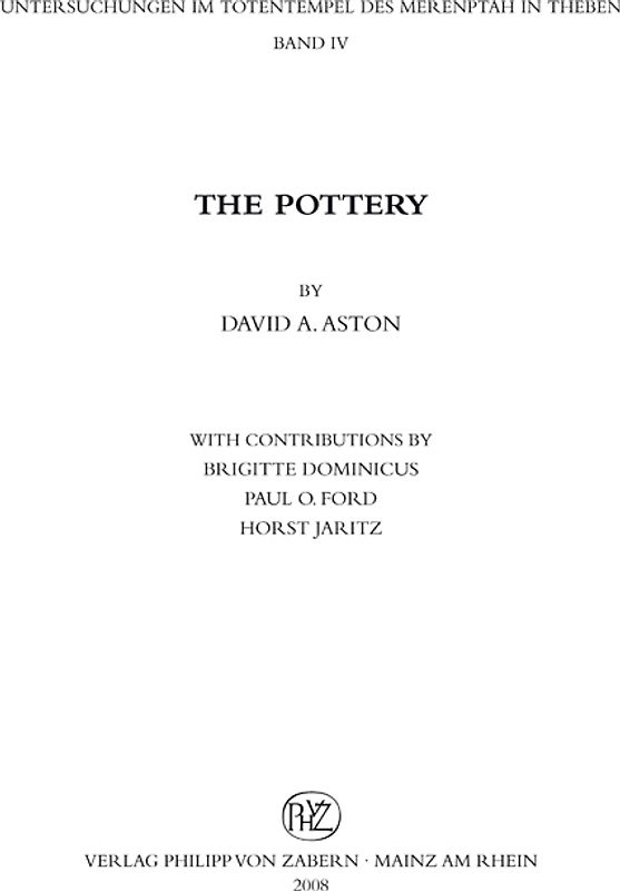 Untersuchungen im Totentempel des Merenptah in Theben