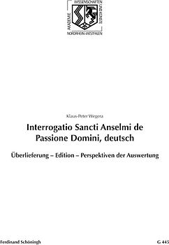 Interrogatio Sancti Anselmi de Passione Domini, deutsch