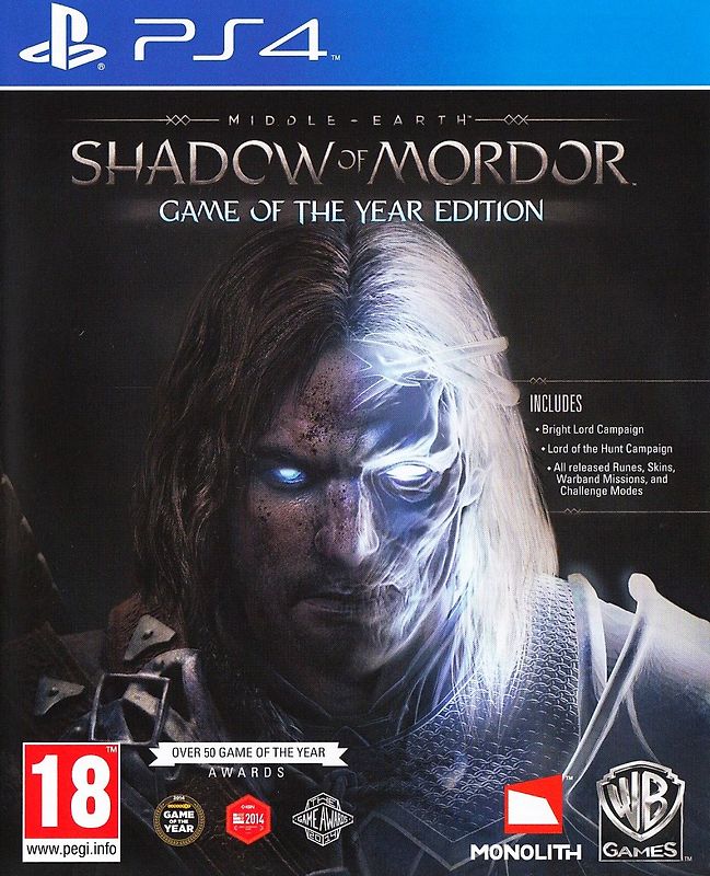 Middle-Earth: Shadow of Mordor [Game of the Year Edition, NL Import] PlayStation 4