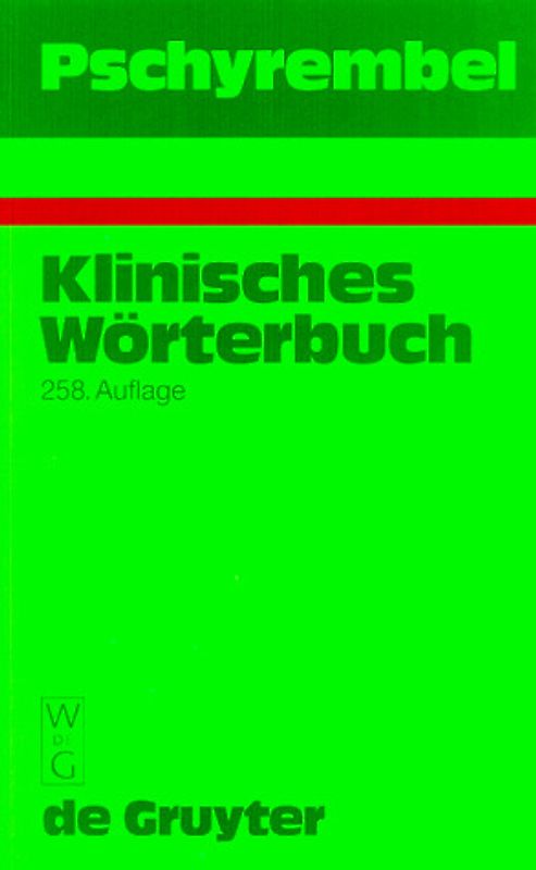 Pschyrembel Klinisches Wörterbuch