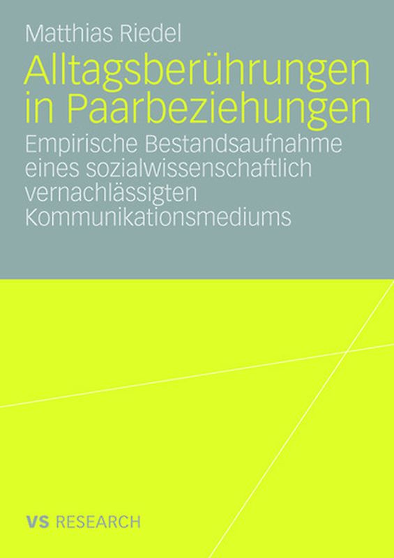 Alltagsberührungen in Paarbeziehungen
