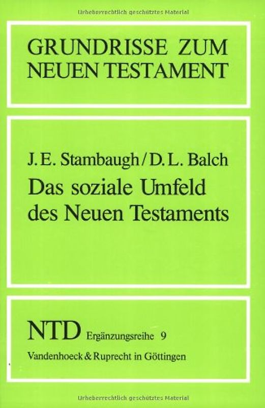 Das soziale Umfeld des Neuen Testaments