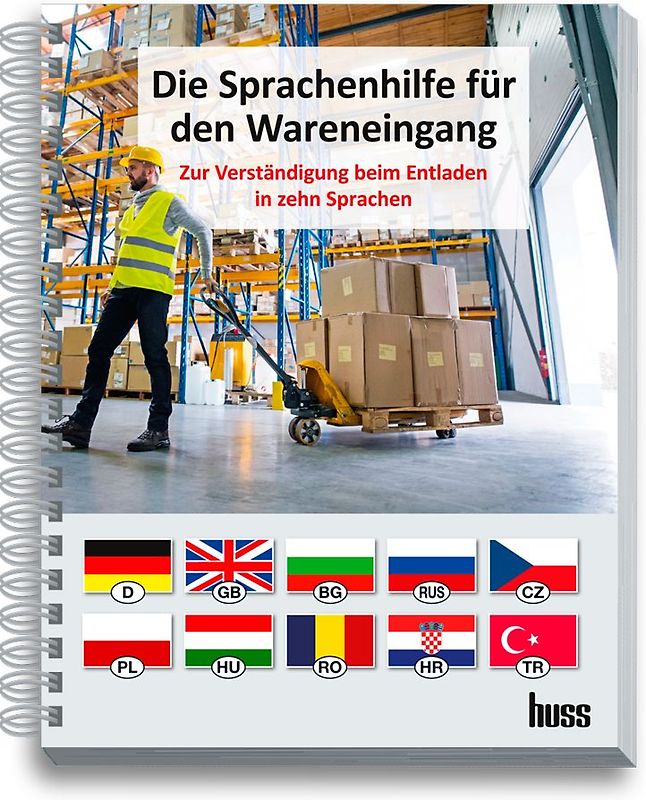 Die Sprachenhilfe für den Wareneingang