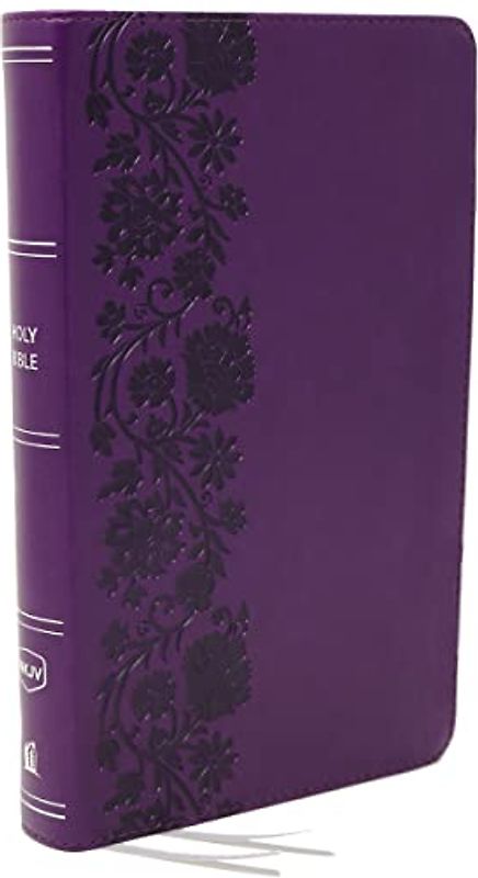 Nkjv, Reference Bible, Personal Size Large Print, Leathersoft, Purple, Red Letter Edition, Comfort Print