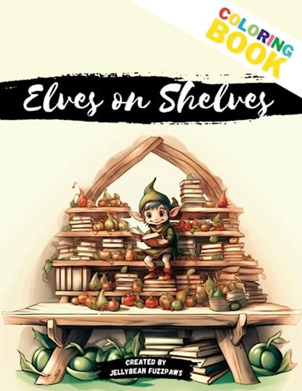 Elves on Shelves: Embark on a Whimsical Coloring Quest with Magical Elves!