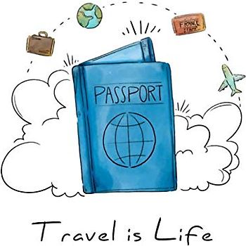 Travel-Planner: Reise-Checkliste | Gepäck, Reiseziele, Unterkunft, Flughafen, Erlebnisse & Notizen | Weltreise & Urlaub