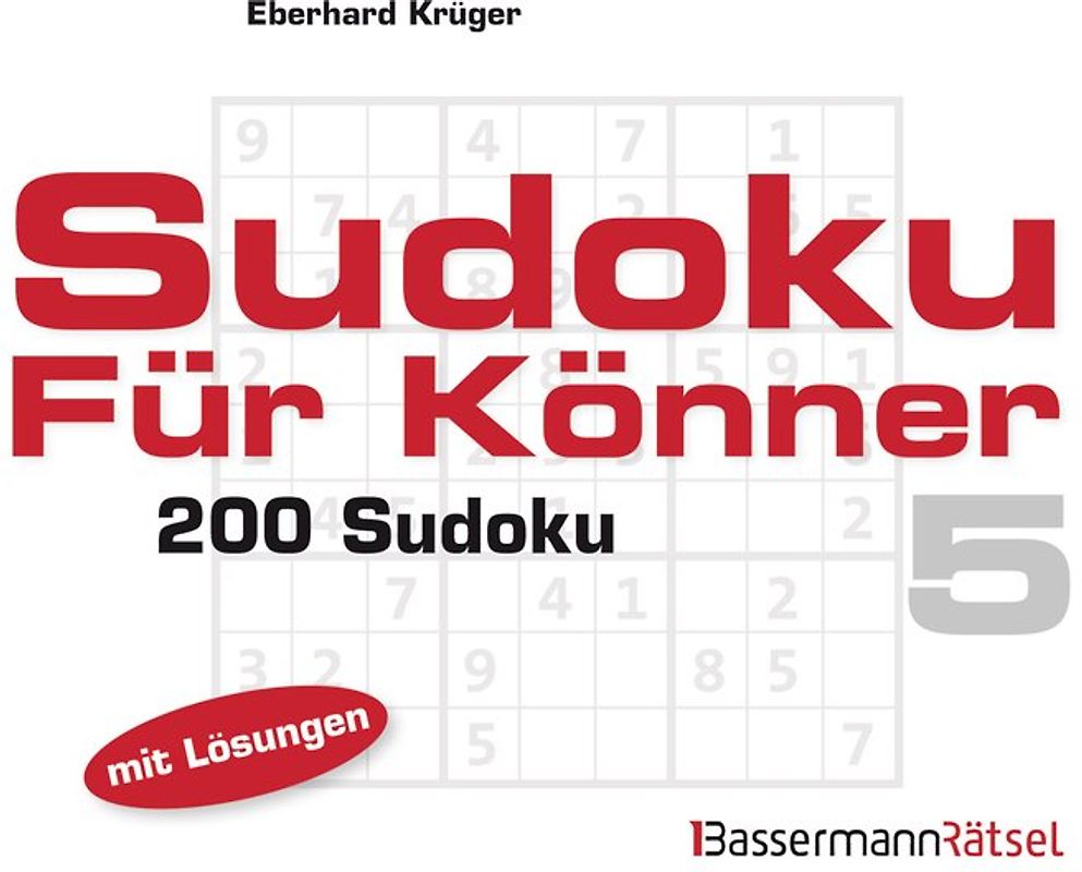 Sudoku für Könner 5 (5 Exemplare à 2,99 €)