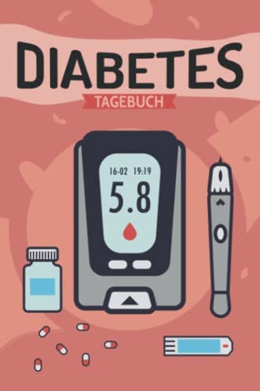 Diabetes Tagebuch: Blutdrucktagebuch klein I Blutzucker Heft I Diabetiker Buch zum Eintragen I Blutzucker Tagebuch I 6x9 Zoll (ca. DIN A5) I 120 Seiten