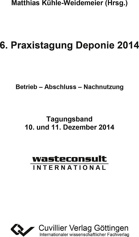 6. Praxistagung Deponie 2014