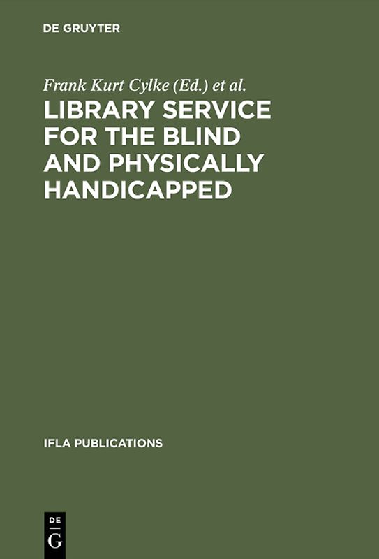Library service for the blind and physically handicapped