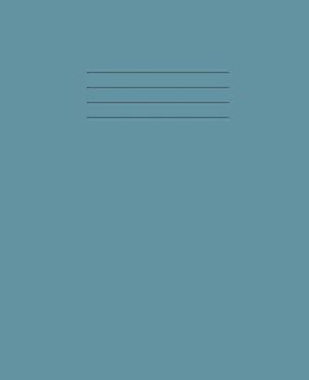 Music Exercise Book: 203 x165mm, 100 Page, 90gsm Manuscript Paper for School Children | 8 Stave/Staff Music Practice Notebook - Blue Cover
