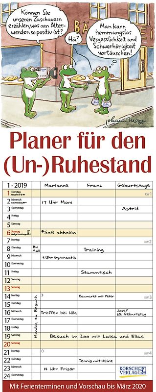 Planer für den (Un-)Ruhestand 239319 2019