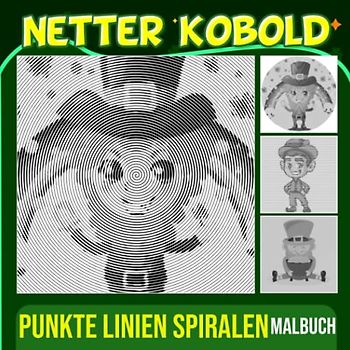 Netter Kobold Punkte Linien Spiralen Malbuch: Kultureller und religiöser Feiertag in Spiral Book | Um Linien zu zeichnen Kunst für Erwachsene, ... | Urlaub | Jeder Anlass | Zum Stressabbau