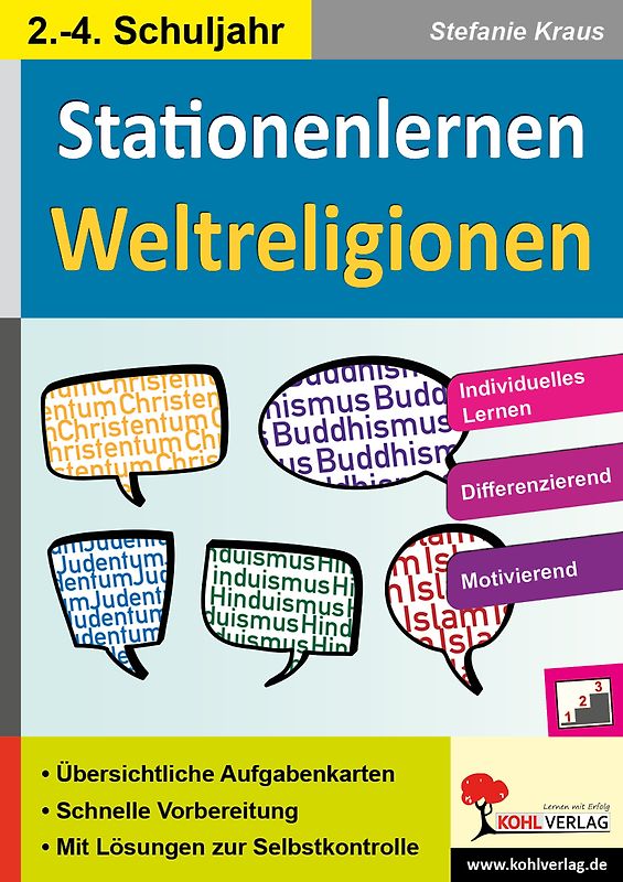 Stationenlernen Weltreligionen / Klasse 2-4