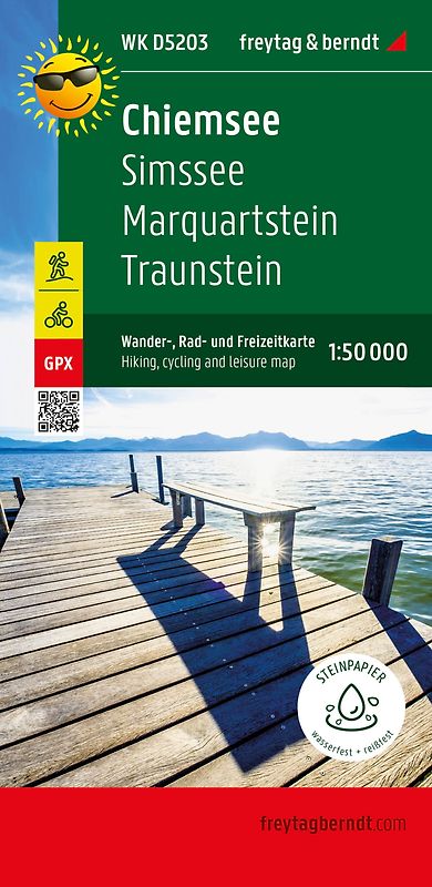 freytag & berndt Wanderkarte WKD 5203 Chiemsee, Simssee - Marquartstein - Traunstein 1:50.000