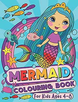 Mermaid Colouring Book: For Kids Ages 4-8 (UK Edition) (Silly Bear Colouring Books, Band 8)