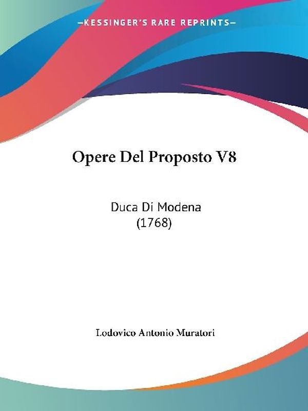 Opere Del Proposto V8