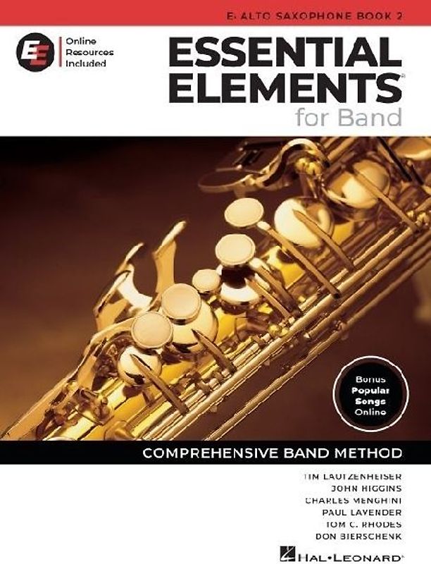 Essential Elements for Band - Eb Alto Saxophone Book 2 with Eei