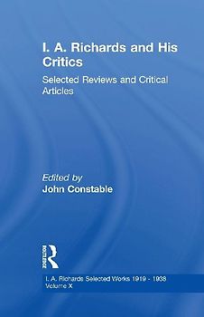I A Richards & His Critics V10