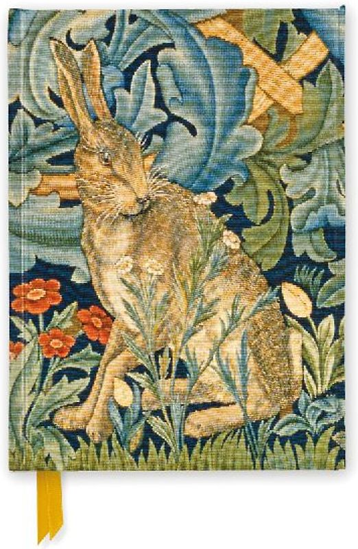 V&a: William Morris: Hare from the Forest Tapestry (Foiled Journal)