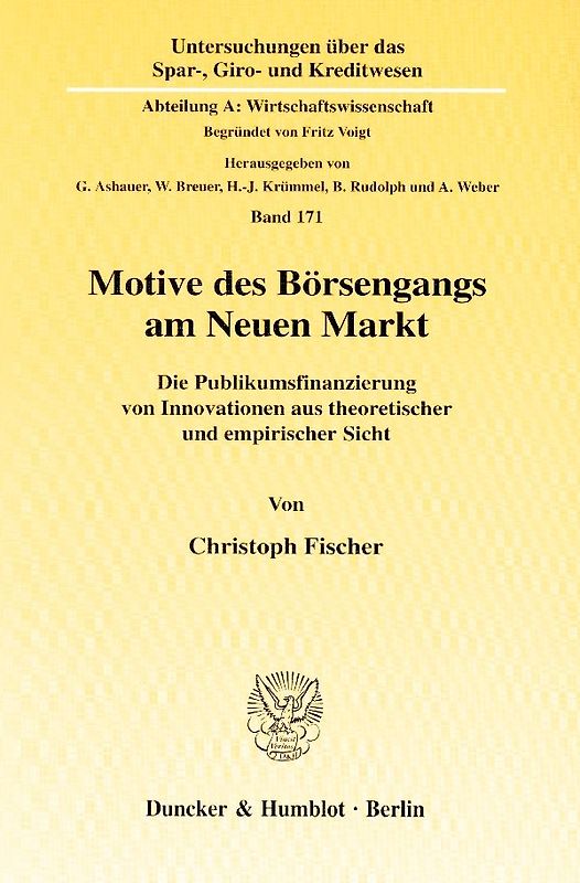 Motive des Börsengangs am Neuen Markt.