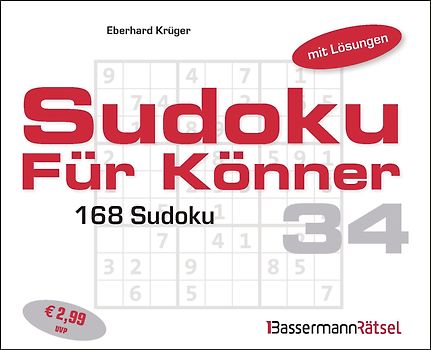 Sudoku für Könner 34 (5 Exemplare à 2,99 €)