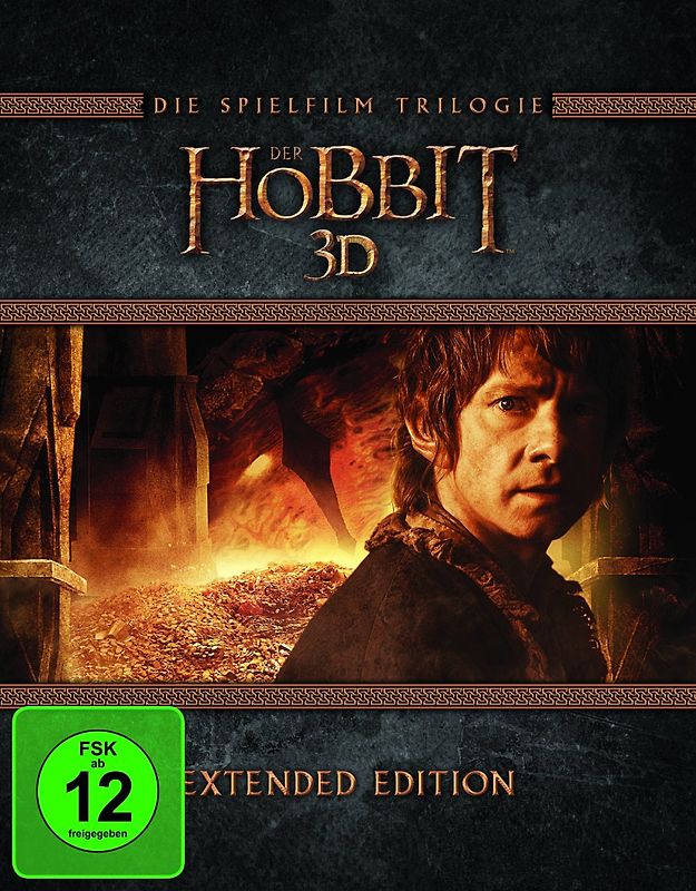 Der Hobbit Trilogie 3D [Extended Edition, 15 Discs] 3D Blu-ray Disc