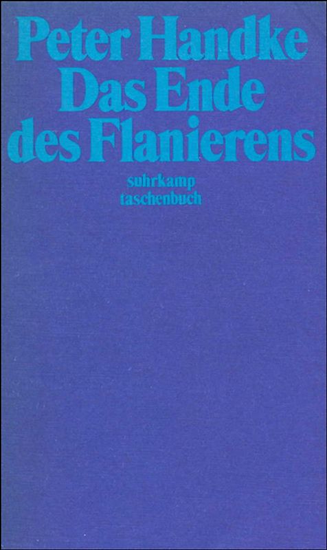 Das Ende des Flanierens