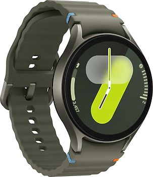 Samsung Galaxy Watch7 Caja de aluminio de 44 mm en verde - Correa deportiva verde - Talla M/L [WiFi + 4G]