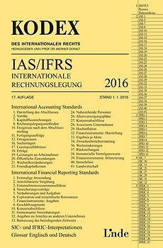 KODEX Internationale Rechnungslegung IAS/IFRS 2016