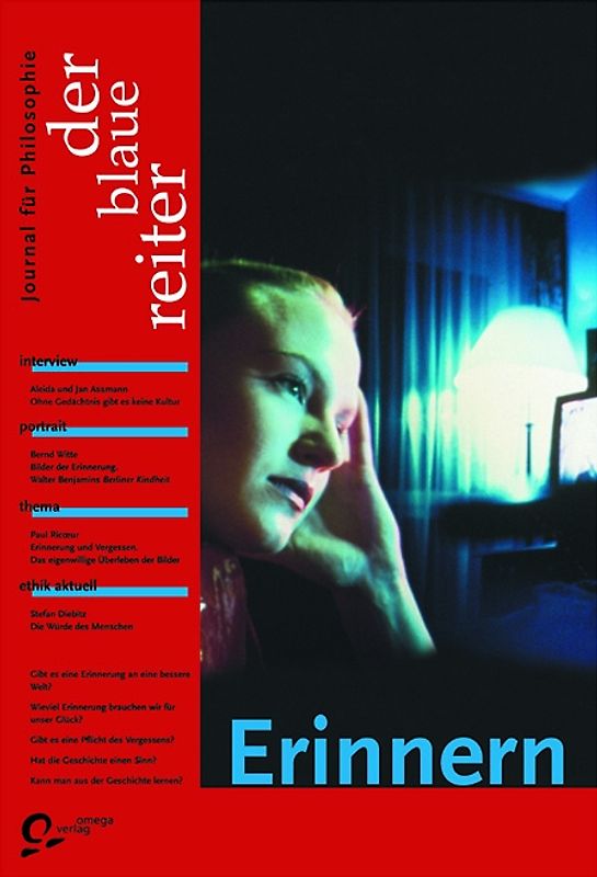 Der Blaue Reiter. Journal für Philosophie / Erinnern