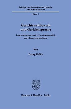 Gerichtswettbewerb und Gerichtssprache