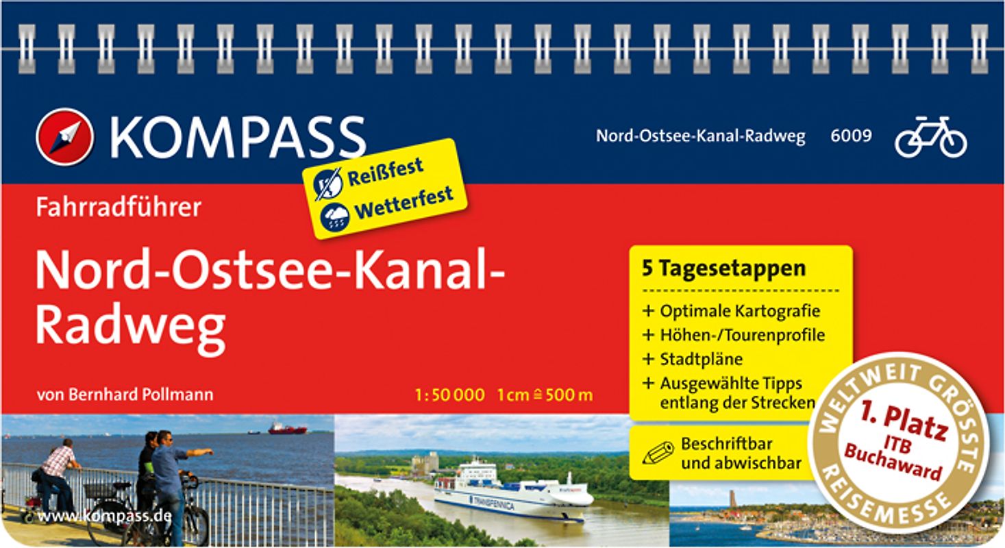 KOMPASS Radführer Nord-Ostsee-Kanal-Radweg