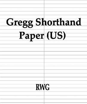 Gregg Shorthand Paper (US)