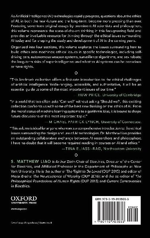 Ethics of Artificial Intelligence