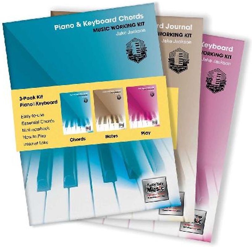 3-Book Music Working Kit for Piano & Keyboard