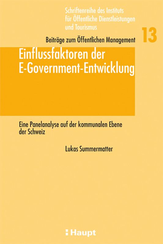 Einflussfaktoren der E-Government-Entwicklung