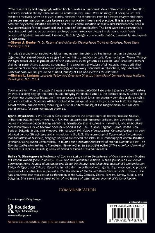 Communication Theory Through the Ages