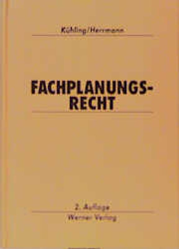 Fachplanungsrecht