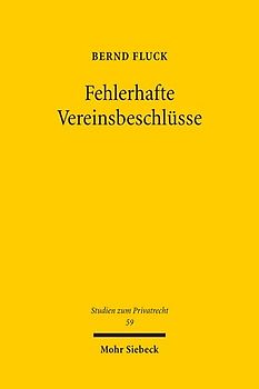 Fehlerhafte Vereinsbeschlüsse